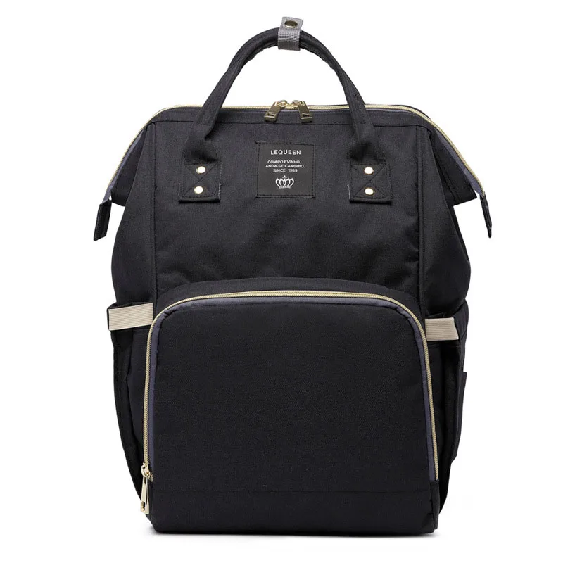 Lequeen Backpack Diaper Bag Large Capacity Maternity Mummy Bag Multifunction Nursing Nappy Bag Pregnant Woman Wet Bag