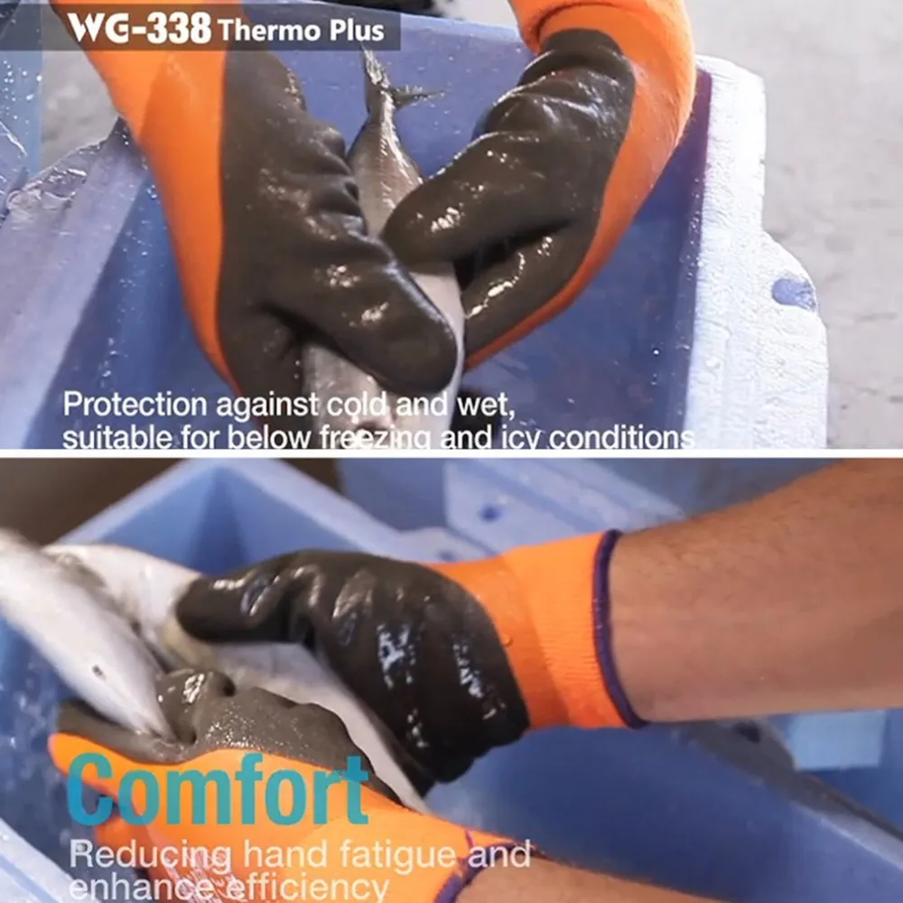 WG-338 противоугонные перчатки садовые теплые защитные перчатки акриловые анти-холодные термальные Перчатки Водонепроницаемые зимние морозостойкие рабочие перчатки