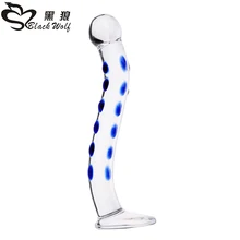 Black wolf crystal Pyrex glass dildo fake penis Anal Butt Plug Adult Sex Toys adult female masturbation products for women men Black wolf crystal Pyrex glass dildo fake penis Anal Butt Plug Adult Sex Toys adult female masturbation products for women men