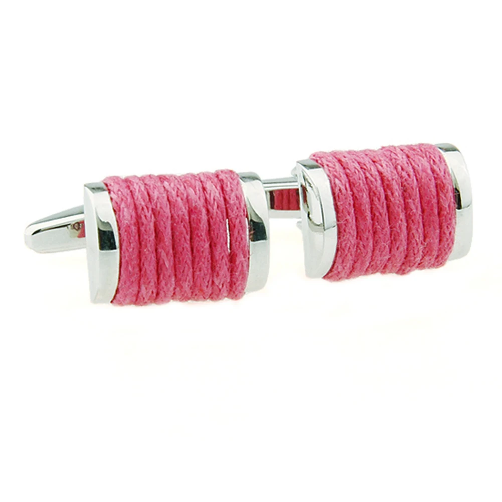 Beour Pink Rope Cufflinks For Mens Classic Brand Shirt Cufflink