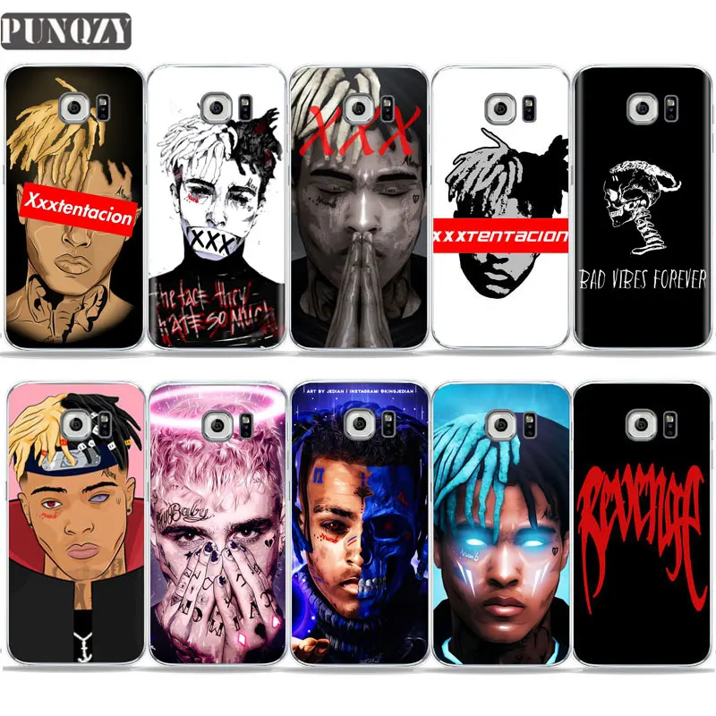 

Rapper Lil Pump Xxxtentacion Cartoon drawings Art phone Case For SamSung S10 S8 S9 Plus A6 2018 A50 A70 A9 2018 Soft TPU Cover