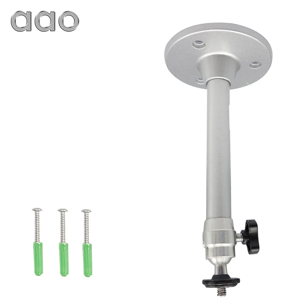 AAO 17cm 21cm Mini Projector Brackets 6mm Camera Aluminium Stand 360 Degree Swivel Mount Holder Wall