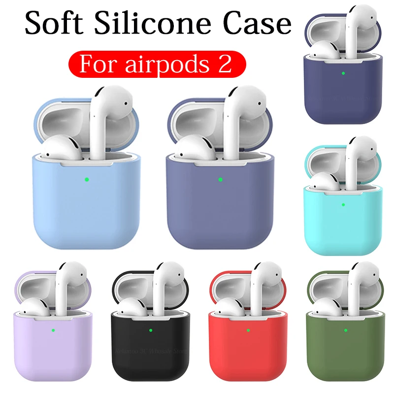 

For AirPods 2 Case Protective Silicone Cover Shockproof earphones Cases for Apple Air pods 2 Coque for Airpod 2nd Charger funda