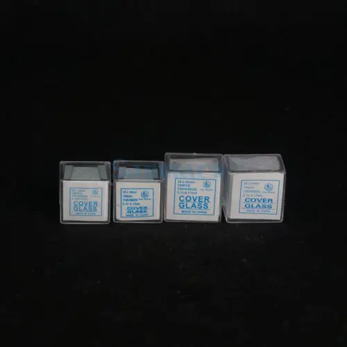 

100PCS Multiple Microscope Glass Slide Cover Slips 0.13-0.17mm Thickness Labware