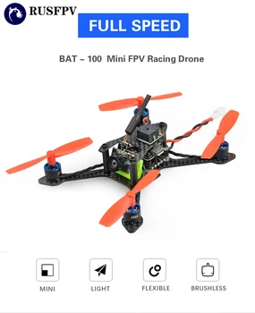 

FSD Bat-100 100mm F3 6A BLHELI_S Dshot600 25MW 48CH 600TVL VTX 1s 550mah 50C HV Mini FPV Racing Drone PNP