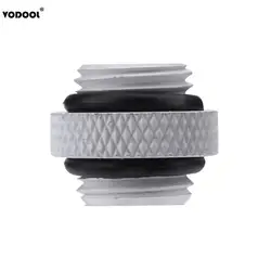 Dual Thread Hose Connector for Water Cooling Systems - Black/White (WHITE)