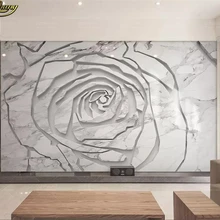Beibehang пользовательские фото обои росписи джаз белый мрамор текстура сшивание 3d Роза ТВ задний план обои домашний декор