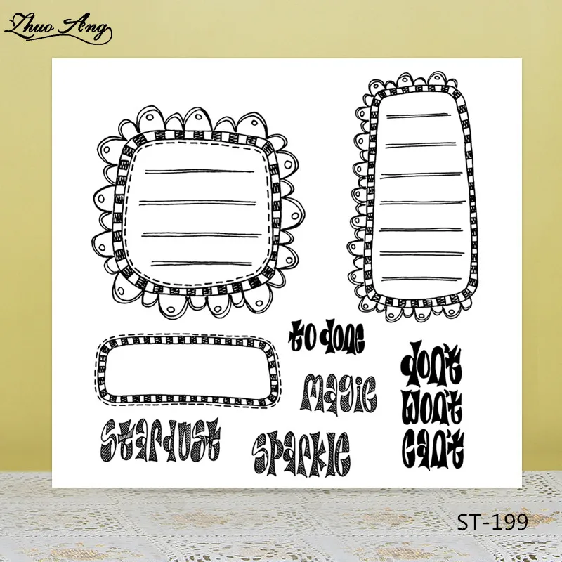 

Little tips Transparent Rubber Stamp/Seal for DIY Scrapbooking/Photo Album Decorative Card Making Clear Stamps Supplies