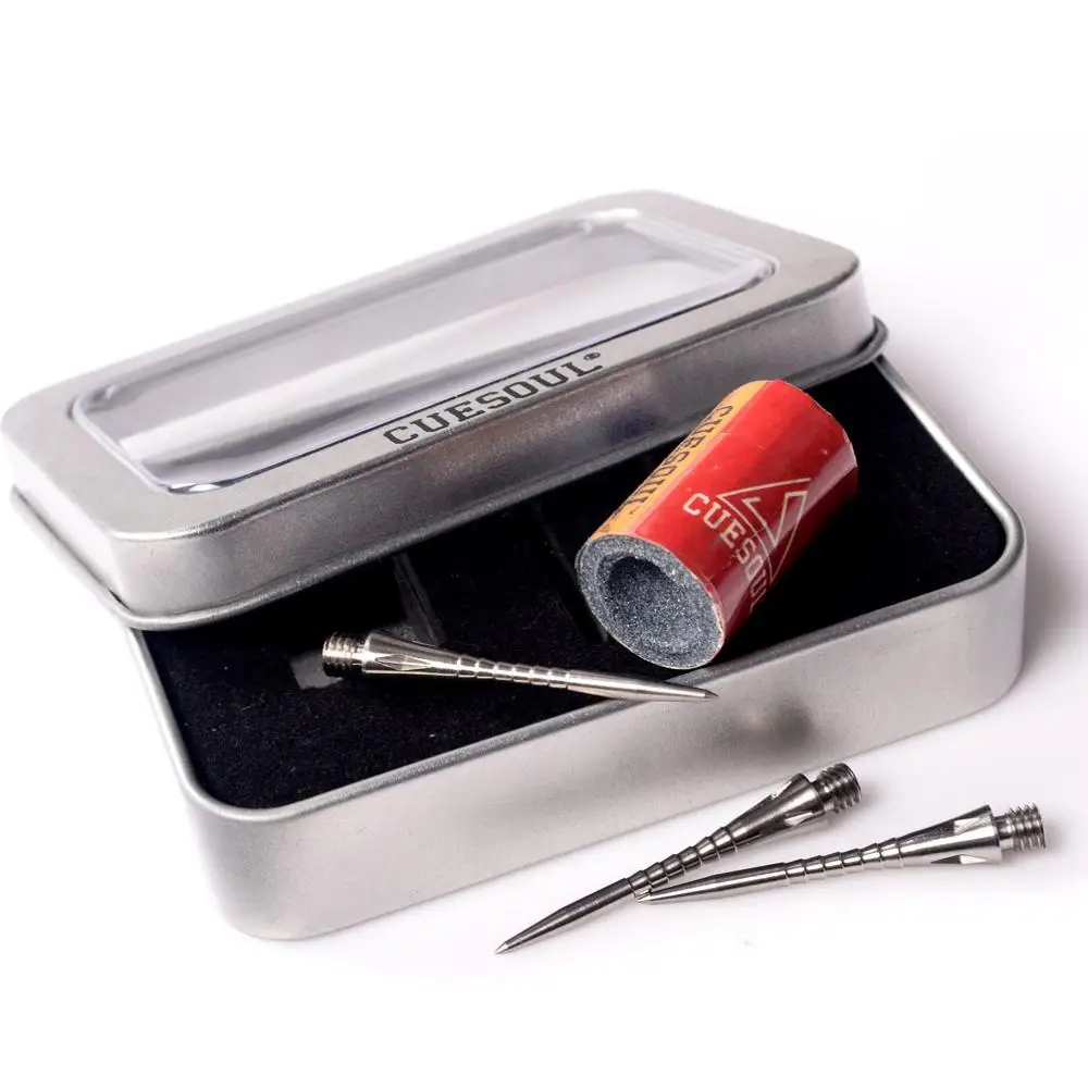 

CUESOUL Titanium Grooved Conversion Darts Point,Dart Tip Point for Steel Tip Darts With Round Dart Point Sharpener