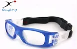Уличные защитные очки для глаз баскетбольные футбольные очки PC линзы мужские очки подходят для близорукости спортивные очки - Цвет: blue