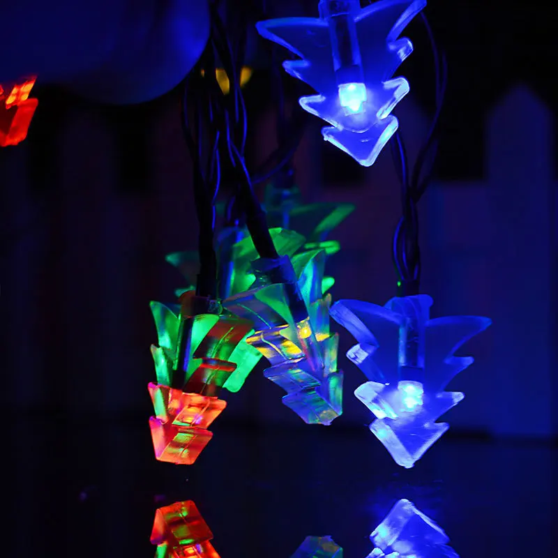 DCOO 20/30/50LED Solar String Lights Christmas Tree Lights Waterproof Decoration Festival Flash Light For Indoor/outdoor Garden