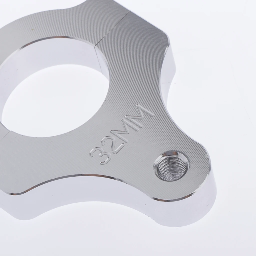 Steering Damper Stabilizer Clamp Mounting Adapter Bracket Fits Around the Fork Leg of The Bike Aluminum