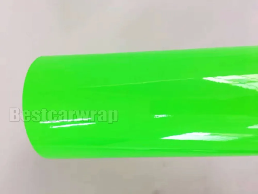 fluorescent green car vinyl wrap arlon hexis glow in the dark vinyl wrapping foil (1)