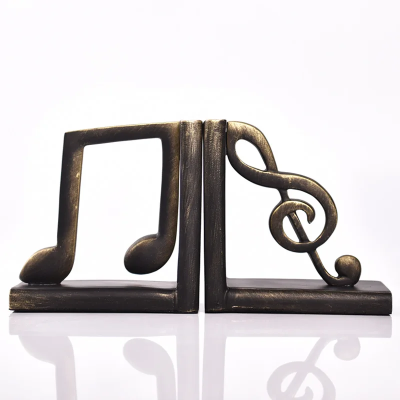 

Creative Books Bookends Bookshelf Simple And Elegant music symbol Book Holder