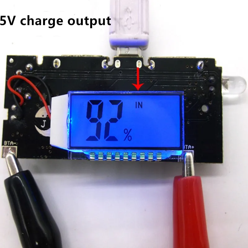 Автоматическая защита! Двойной USB 18650 Батарея Зарядное устройство PCB Мощность модуль 5V 1A 2.1A мобильный Мощность банка для телефона DIY светодиодный ЖК-дисплей модуль