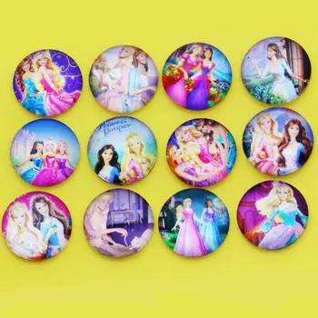 

24pcs 12mm 14mm 16mm Snow ice Beautiful girl Photo Glass Cabochons & Glass Dome DIY Handmade Cabochon bead For Girl Jewelry