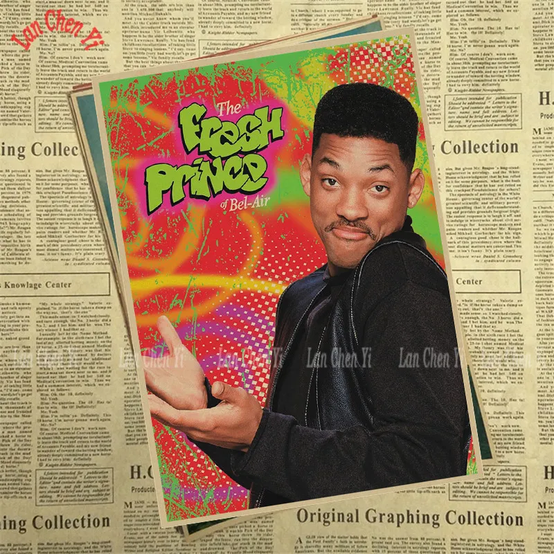 Крафтовая бумага The fresh of prince четкое изображение художественная живопись