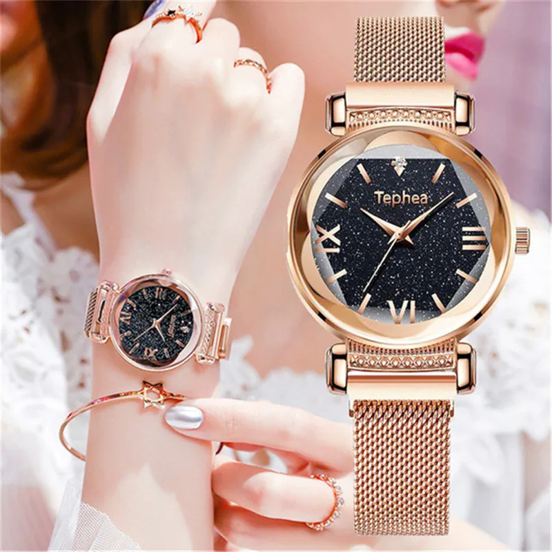 

Women Watches Starry Sky Bracelet Fashion Clock For Girl Luxury Wristwatches Ladies Watch Elegant Time Relogio Feminino Hodinky