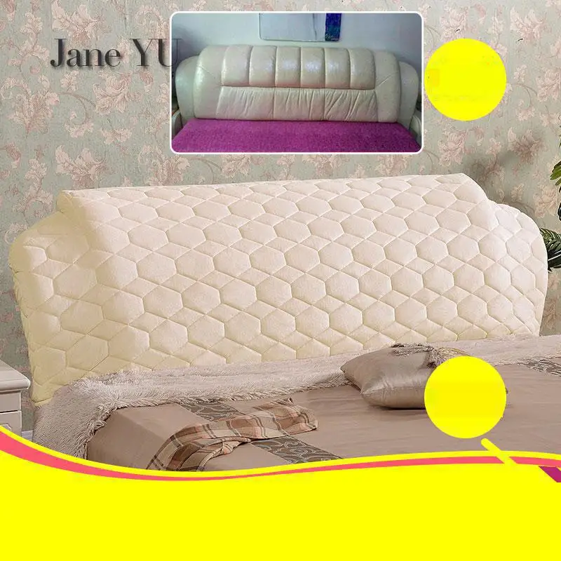 

JaneYU Curved 1.5/1.8m Bed Head Cover With Full Coverage Of Cloth, Simple Modern Dust Bedhead Cover