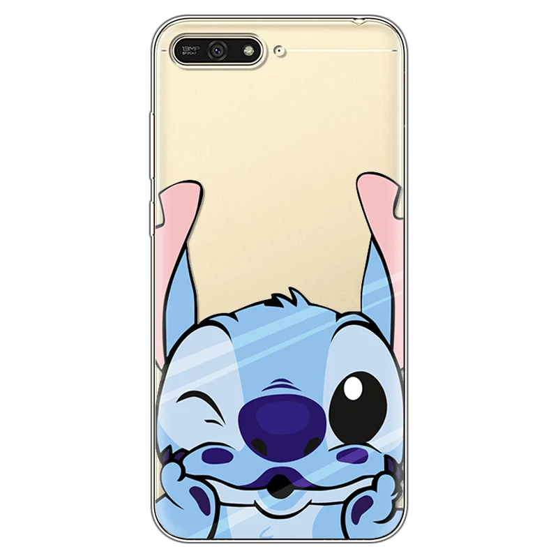 Милый Забавный мультяшный чехол для Coque huawei Y6 чехол прозрачный защитный для huawei Honor 7A 5,7 дюймов чехол для телефона задняя крышка