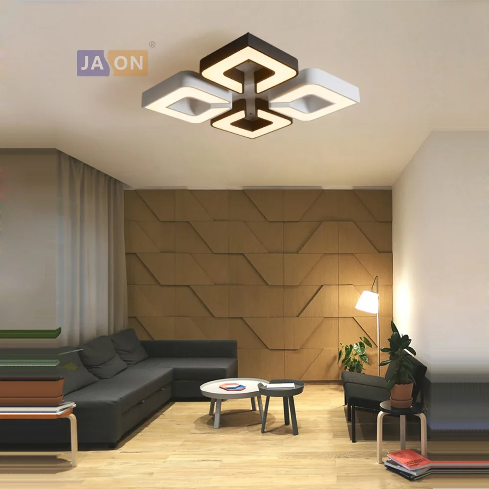 

LED Modern Geometric Iron Acryl Black White Mixed LED Lamp.LED Light.Ceiling Lights.LED Ceiling Light.Ceiling Lamp For Foyer