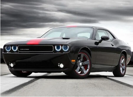 Горячие новые продукты светодиодный налобный фонарь для 2009- и- Dodge Challenger фара светодиодный ангел демон глаза