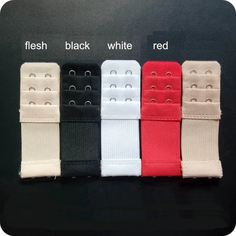 

2 Pcs 2 Hook Bra Extender For Women's Elastic Bra Extension Strap Hook Clip Expander Adjustable Belt Buckle Underwear