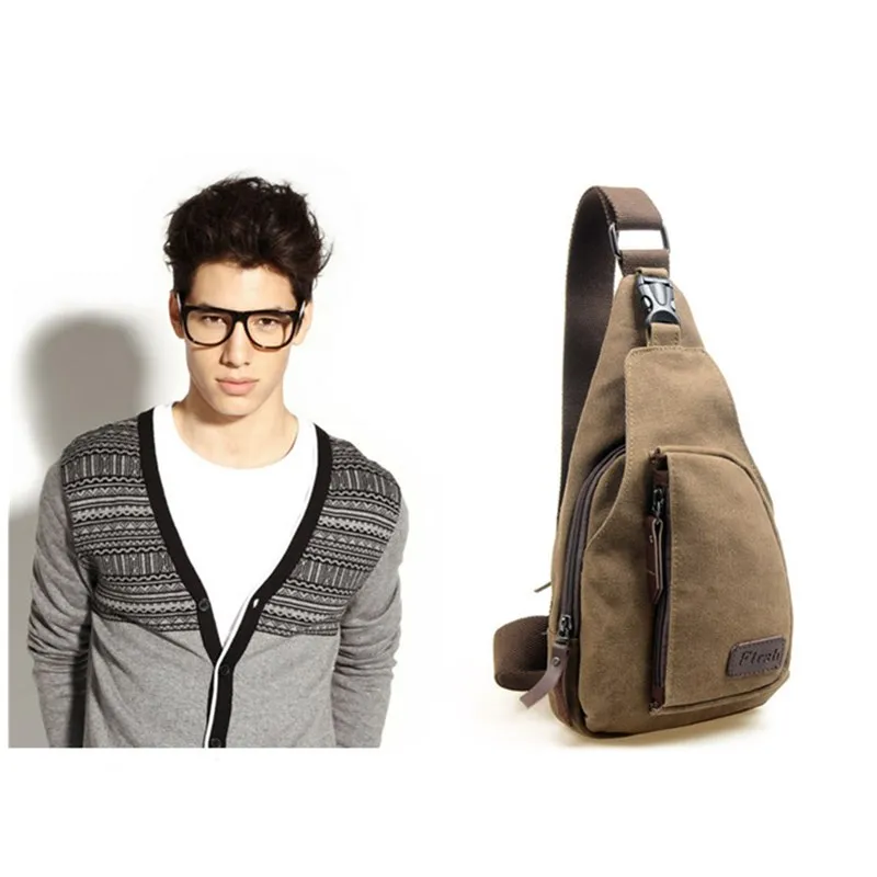 

Men Canvas Messenger Bags For Outdoor One Shoulder Bagpack Travel Military Messenger Bag For Camping and Hiking