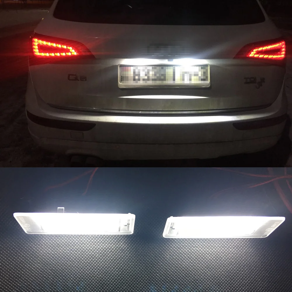 Canbus Led License Plate Light Number Plate Lamp For Audi A4 A5 A7 Q3