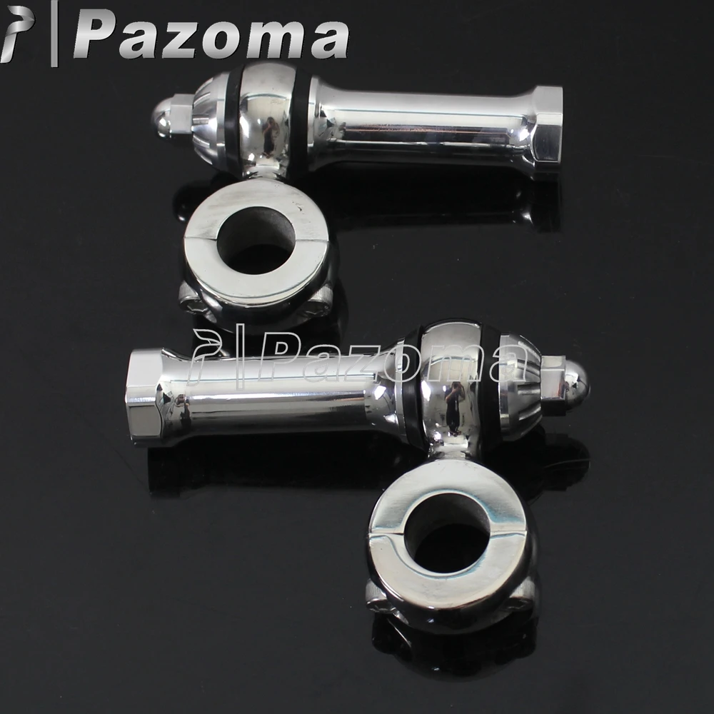 

Flanders Style 7/8" 22.2mm Bar Clamps Handlebar Risers Old School Polish Motorcycle Bar Riser Set