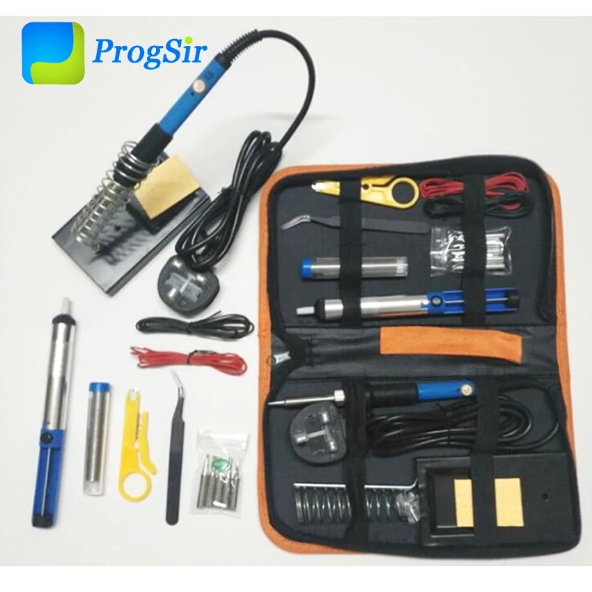 

Electric Soldering Iron Kit 60w 110V 220V Adjustable Temperature Soldering Iron Welding Tool Kit Regulation For European US UK