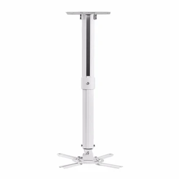

Universal Projector Ceiling Mount Bracket White Fits both flat Vaulted ceiling Height Adjustable Projector hanging bracket PR05