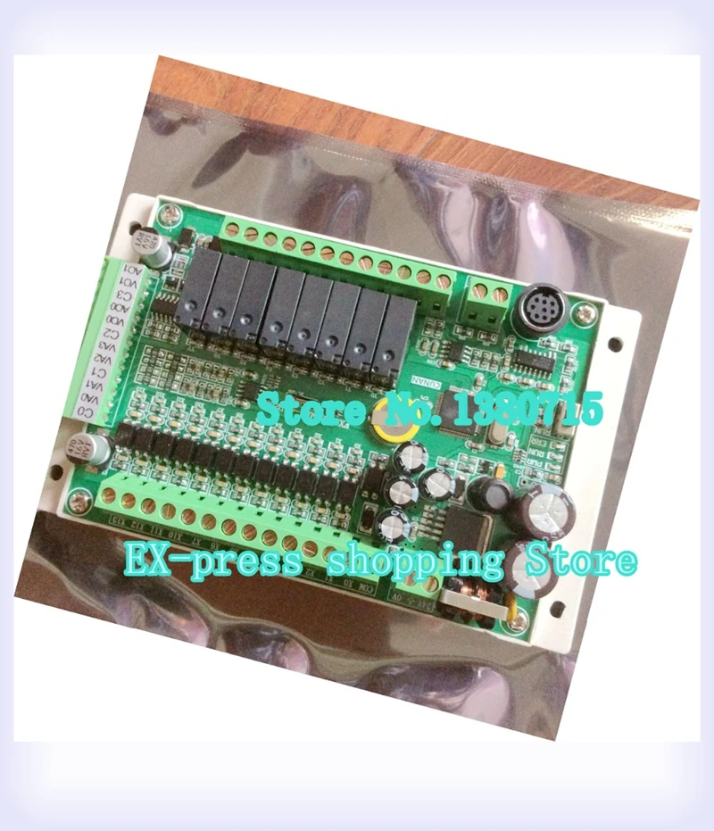 NEW FX1S-20MR-4AD2DA Module board Clock Modbus 24VDC analog input output Relay output for PLC