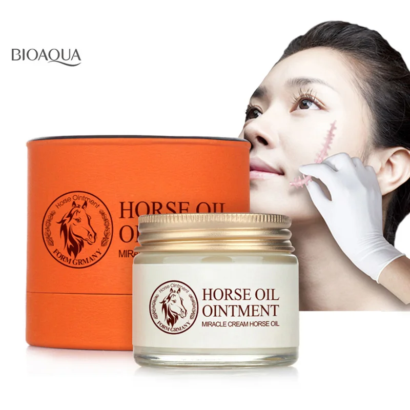 

Bioaqua Horse Oil Cream Anti Aging Cream Scar Face Body Whitening Cream Ageless Korean Cosmetic Skin Care Whitening Moisturizing