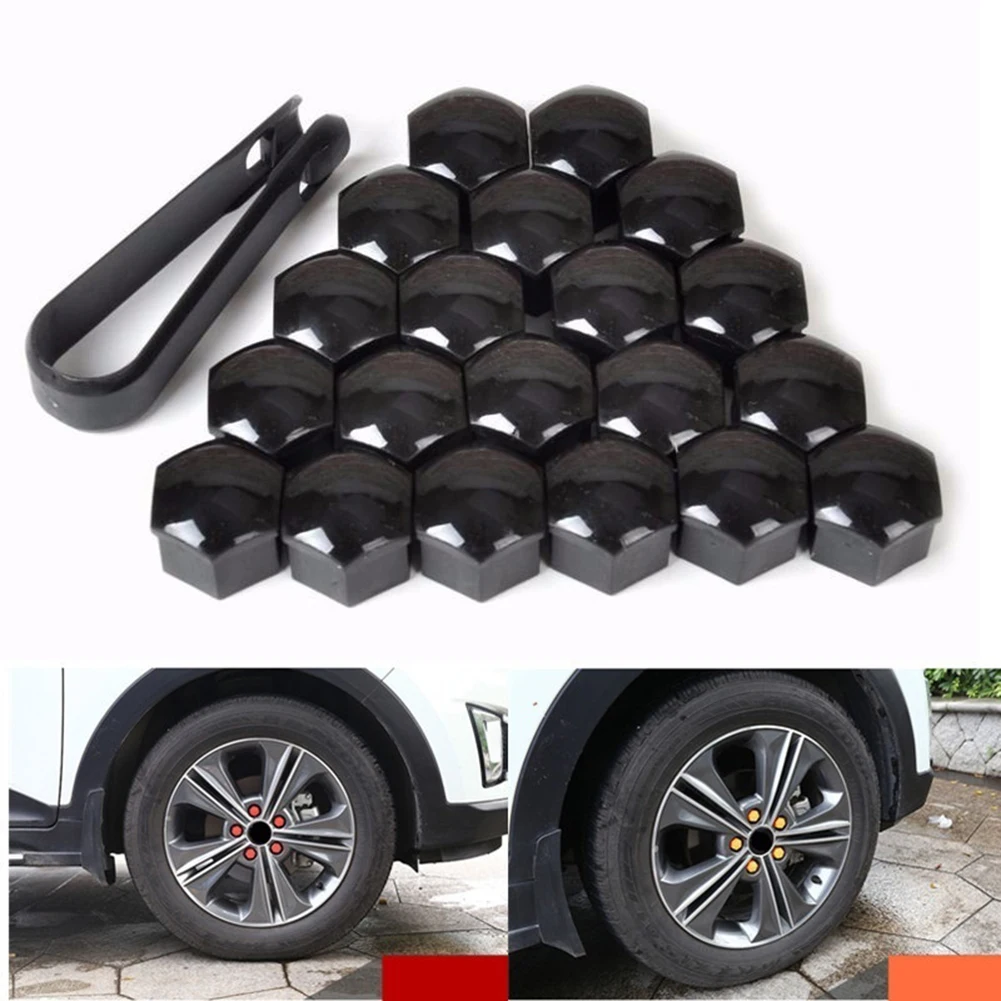DJSona 20pcs/set 17mm Car Auto Hub Screw Cover Tire Wheel Screw Bolts Nut Wheel Nut Bolt Head Cover Cap Hub Screw Protector|Tire Accessories| - AliExpress