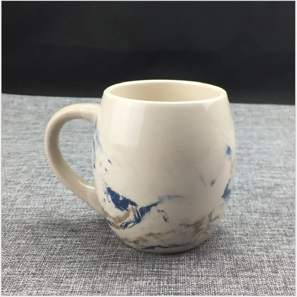 Ceramic Coffee Mug Milk Cup DrinkTea Creative His and Hers Coffee Cup Travel Mug For Couples Porcelain BeardRed Lip Design    CB229-CB230 (2)
