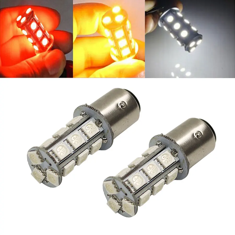 2 шт. ксеносветильник белые 1157 BAY15D 18 SMD 5050 супер ярсветодиодный Автомобильные фары
