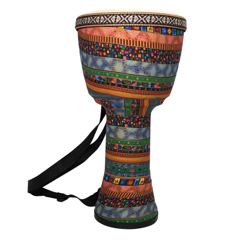 Orff world 8 inch Djembe Percussion Musical Instrument Classic African Style Hand Drum For Children Interest Cultivation