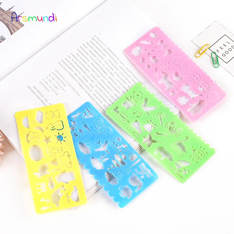 

Arsmundi Painting Puzzle Spirograph Ruler Drafting Drawing Tools For Students Drawing Toys Children Learning Ruler 1 Piece