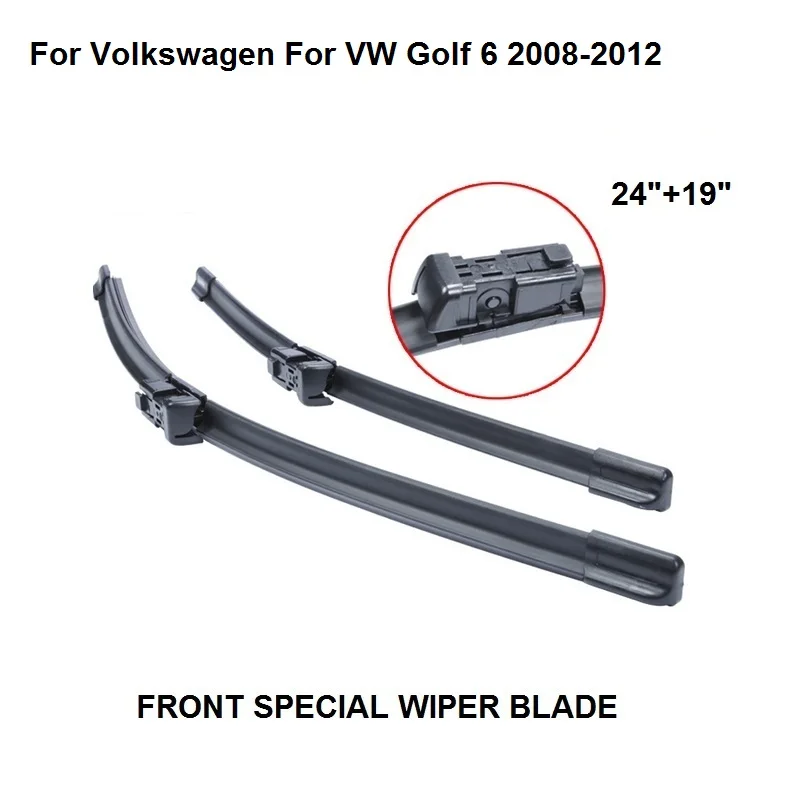 Стеклоочистители для Volkswagen VW Golf VI 6 2008-2012 24 ''+ 19'' автомобильные аксессуары
