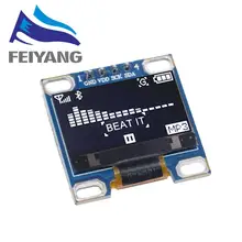 10 шт. 0,96 дюймов IIC Серийный белый OLED дисплей модуль IEC SSD1315 плата с ЖК-экраном 0,9" для arduino