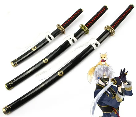 

Newest! Touken Ranbu Online Nakigitsune Katana Wooden Sword Anime Character Cosplay Swords Fancy Stage Performance Props