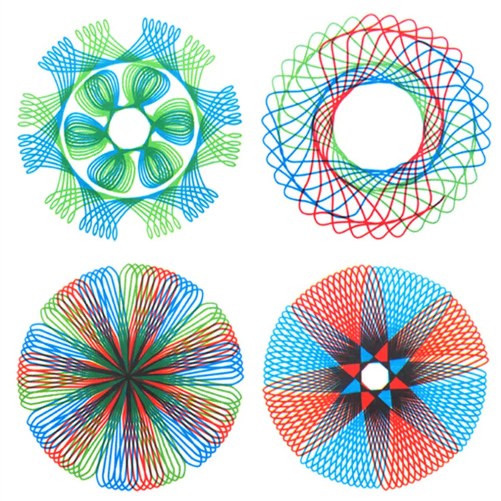 Новинка 2018 года шикарный набор Spirograph deluxe оловянный спиральные конструкции