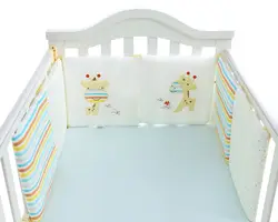 Новый Дизайн животных Жираф детское постельное белье Бамперы для новорожденных малышей кровать защиты кровать вокруг подушки Детские