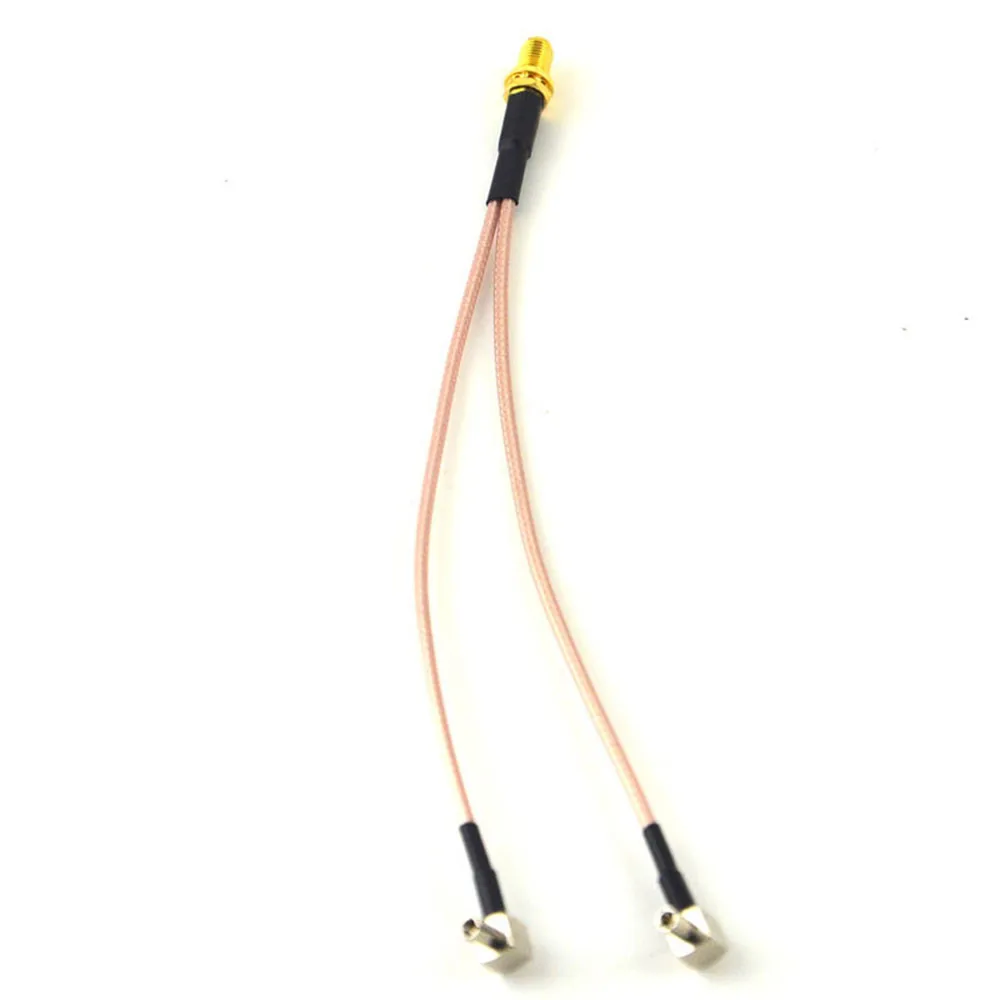10-Pieces-SMA-Female-to-Y-type-2-X-TS9-Male-CRC9-Male-Connector-Splitter-Co mbiner