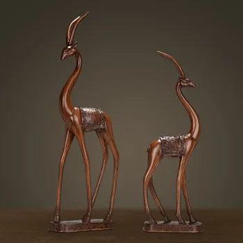 

Decoration Crafts Figurines & Miniatures, Resin crafts, Deer table decoration, wine cabinet decoration