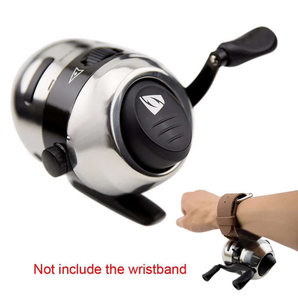 

Stainless Steel Bow Slingshot Catapult Hunting Shooting Fishing Spincast Reel 10LB 2.8:1