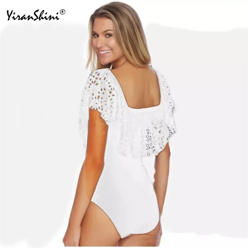 

YIRANSHINI 2018 Black White Sexy One Piece Swimsuit Solid Brazilian Monokini Maillot De Bain Femme Bodysuit Beach Wear Swim