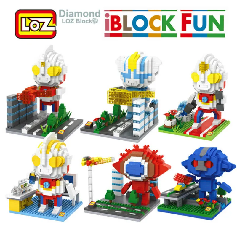 

LOZ Diamond Building block toys hero Series Cartoon Figures Quiz Christmas Gift for Children DIY Educational toys for children