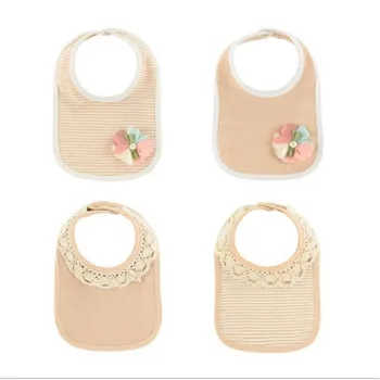 

new fashion 4 pcs baby girl boy bibs soft princess pink style baby cotton bandana colored cotton soft highly absorbent bibs
